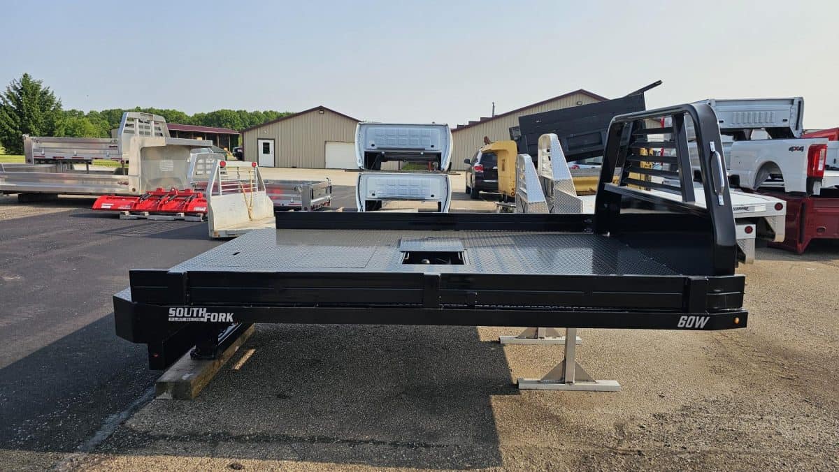 96" X 110" C5, 60W, South Fork Steel Dumping Flatbed, Dual Rear Wheel, 60 Chassis. - Image 3