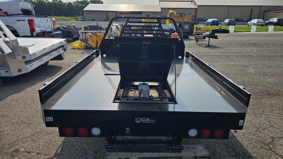 96" X 110" C5, 60W, South Fork Steel Dumping Flatbed, Dual Rear Wheel, 60 Chassis. - Image 7