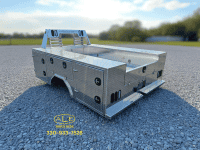 96" x 114" Bradford Built Aluminum Contractor Bed, Dual Rear Wheel, 60" Chassis
