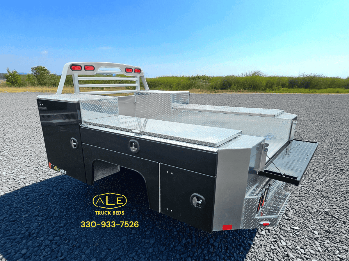 98" x 110" GNSB Dual Rear Wheel, 60" Chassis, Aluminum, Black Powder Coat