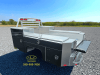 98" x 110" GNSB Dual Rear Wheel, 60" Chassis, Aluminum, Black Powder Coat